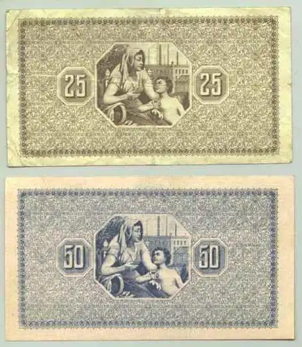 (1028630) Remscheid. Zwei Geldscheine / Notgeld / Gutschein v. 1917