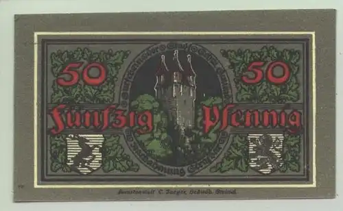 Schwaebisch Gmuend. Notg. 1918 ()  Geldschein / Notgeld / Gutschein v. 1918. Guter Zustand. Fuer Heimatsammler = PLZ-Bereich : 73525