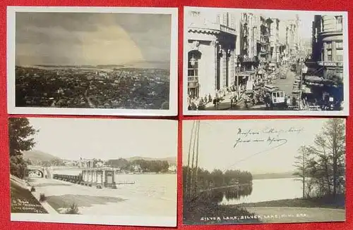 (1032990)  12 x Postkarten USA, 1920-1930er Jahre ?  Nur 2 x AK postalisch gelaufen 1927 u. 1930. Keine Einzelangaben moeglich