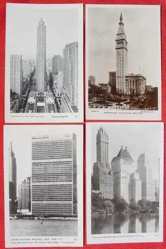 ! Neu : Versandkosten ab Euro 2,00 / BRD (intern ) Herrliche Foto-Karten mit New York City Motiven. 16 x AK New York, 1930-er Jahre ?  Nur 2 AK davon sind postalisch gelaufen 1934/ 35.