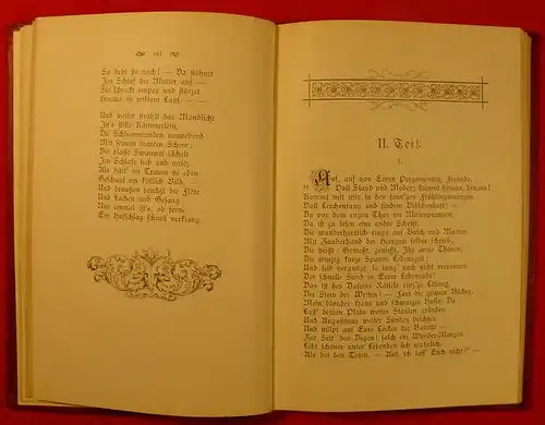 () "Frau Jutta die Paepstin" - Eine deutsche Volkssage. Epos in drei Teilen v. Fritz Loewe. 1895. Zweite Auflage