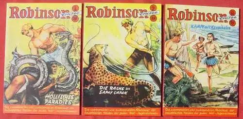 Neu : Versandkosten ab Euro 4,00 / BRD - andere Versandkosten-Angaben sind ungültig .  () Robinson. 7 Comics. Sammlerausgaben Hethke. TOP Zustand ! Siehe bitte Bilder