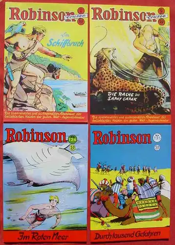 () Robinson. 4 Comics : Nr. 1, 7, 124, 125, diverse Sammlerausgaben. TOP Zustand ! Siehe bitte Bilder