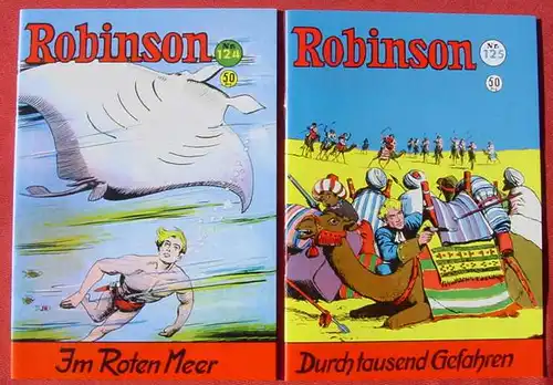 () Robinson. 6 Comics : Nr. 1, 3, 4, 7, 124, 125, diverse Sammlerausgaben. TOP Zustand ! Siehe bitte Bilder