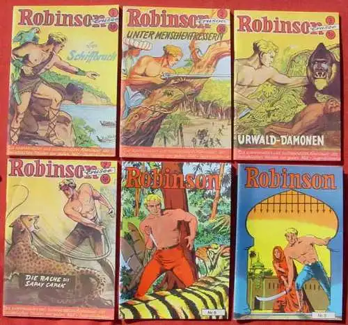 Neu : Versandkosten ab Euro 7,00 / BRD - andere Versandkosten-Angaben sind ungültig . () Robinson. 24 verschiedene Comics. Sammlerausgaben Hethke. TOP Zustand ! Siehe bitte Bilder