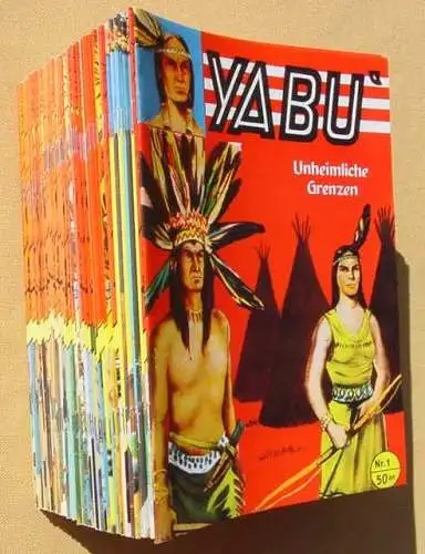 NEU : Versandkosten ab Euro 7,00 / BRD (intern ) YABU Indianer-Hefte. 57 verschiedene Comics (Nr. 1, 2, 4-10, 16-63). Sammlerausgaben CCH. Nachdruck der Hefte aus dem Western / Semrau-Verlag 1955-1957. TOP Zustand ! Siehe bitte Bilder.    