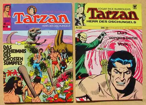 () Tarzan, Comics Nr. 138 u. Nr. 156 in TOP Zustand (vermutlich ungelesen ?) Williams-Verlag 1973-1974