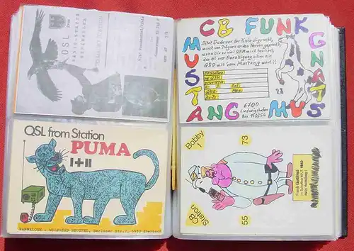 (1046822) Aus Bereich CB-Funk, Radio, u.a. … 200 (!) Karten im Album, um 1980 ? siehe bitte Bilder-Auszuege aus dieser Partie