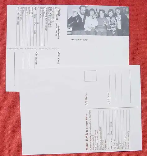 (1046828) Postkarten Abs. Furstenfeldbruck, Doppelkarten A5, ungefaltet, CB-Station, siehe bitte Bilder # QSL