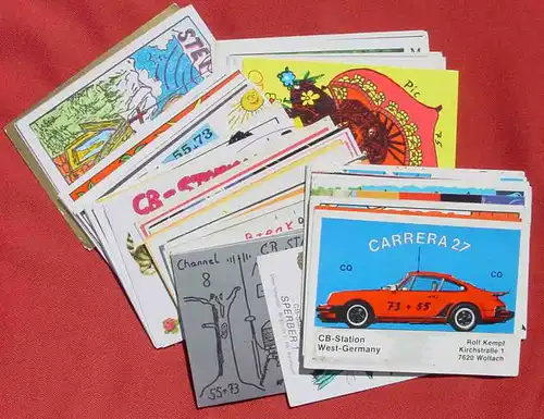 (1046834) Postkartenformat. CB-Funk, Radio, QSL, u.a. … 100 (!) Karten, meist um 1978-80