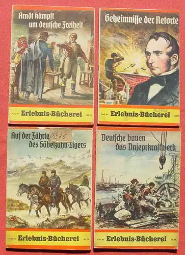 () Gelegenheit ! 10 x Erlebnis-Bücherei. Originalhefte 1940-45. Siehe bitte Beschreibung u. Bilder !