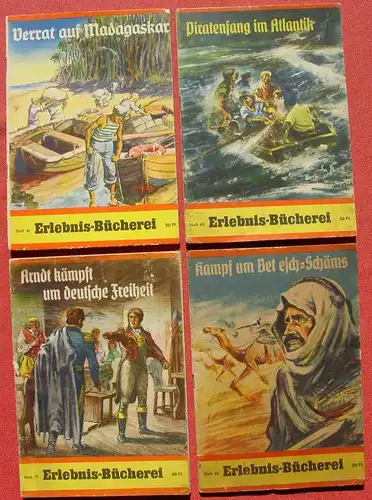 () Gelegenheit ! 10 x Erlebnis-Bücherei. Originalhefte 1940-45. Siehe bitte Beschreibung u. Bilder !