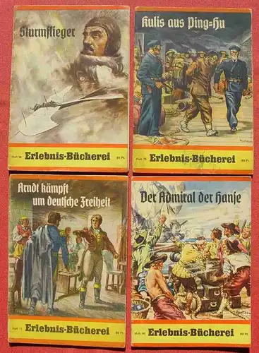 () Gelegenheit ! 10 x Erlebnis-Bücherei. Originalhefte 1940-45. Siehe bitte Beschreibung u. Bilder !