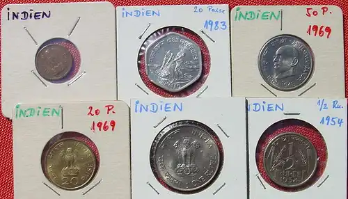 (1049190) Asien 13 x div Münzen Doublettenbestand, siehe bitte Beschreibung u. Originalbilder