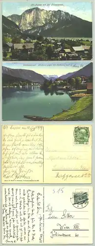 Alt-Aussee / Oesterr. (1025912)  2 Ansichtskarten. Postalisch gelaufen 1909 - 1933