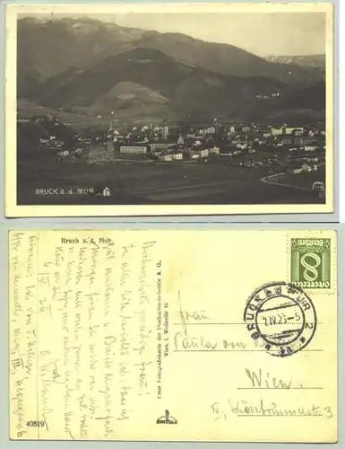 Bruck / Mur (1030089) Ansichstkarte. Oesterreich. Postalisch gelaufen 1925