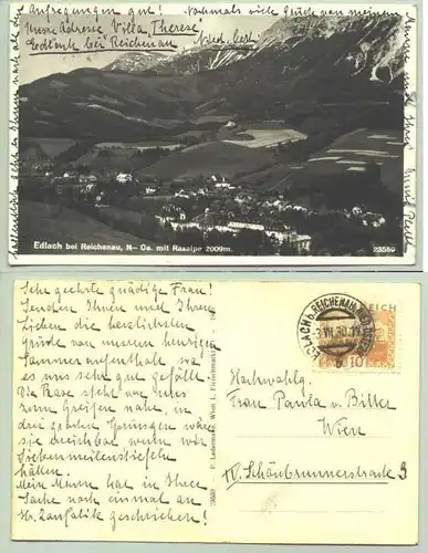 Edlach (1030122) Ansichstkarte. Oesterreich. Postalisch gelaufen 1930