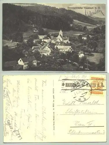 Hassbach (1030102) Ansichstkarte. Oesterreich. Postalisch gelaufen 1929