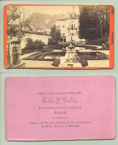 Heilbrunn, Foto um 1880 (1027109) Uralte Original-Fotografie auf starkem Karton (Bildkaertchen. Format ca. 10,5 x 6,5 cm) Vermutlich um 1880