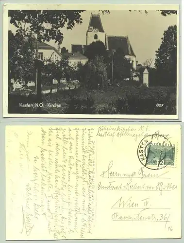 Kasten N.Oe. (1030209) Foto-Ansichstkarte. Oesterreich. Postalisch gelaufen, Datum nicht lesbar, um 1933 ?
