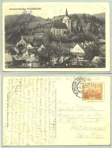 Kaumberg (1030276) Ansichstkarte. Oesterreich. Postalisch gelaufen 1930