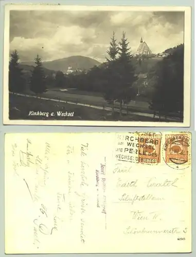 Kirchberg (1030108) Ansichstkarte. Oesterreich. Postalisch gelaufen 1932