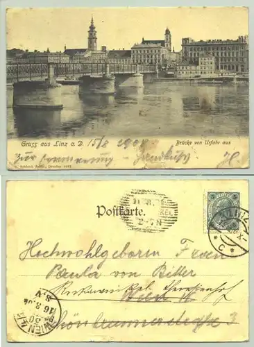 Linz, Oesterreich 1904 ()  Ansichtskarte