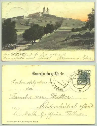 Maria Taferl (1030273) Ansichstkarte. Oesterreich. Postalisch gelaufen 1905