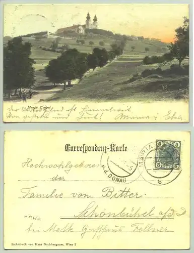 Maria Taferl () Ansichstkarte. Oesterreich. Postalisch gelaufen 1905