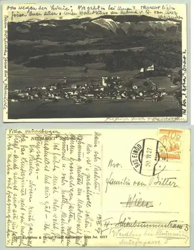 Neumarkt (1030253) Ansichstkarte. Oesterreich. Steiermark. Postalisch gelaufen 1927