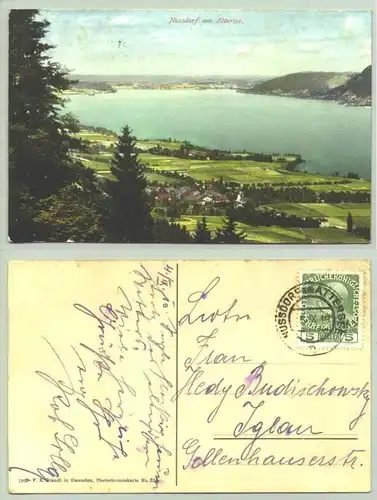 Nussdorf, Oesterreich () Ansichtskarte. Postalisch gelaufen 1910