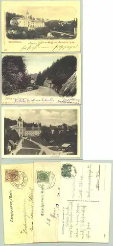 3 x Gutenstein (1025985) 3 Ansichtskarten. Postalisch gelaufen ab 1898.  leichte Knicke