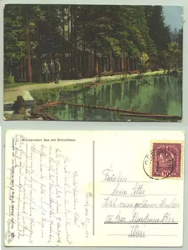 Blöckenstein See (1025929) Ansichtskarte. Postalisch gelaufen 1918