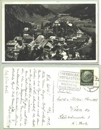 Böckstein 1939 (1025932) Ansichtskarte. Postalisch gelaufen 1939