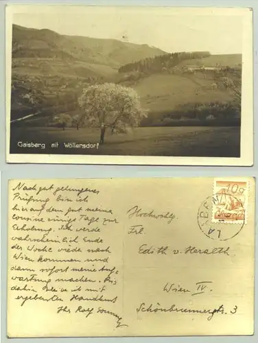 Gaisberg 1927 ? (1025963) Ansichtskarte. Beschrieben u. postalisch gelaufen 1927 ?