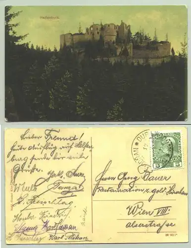 Helfenburk (1025997) Ansichtskarte. Postalisch gelaufen 1911 ? / unleserlich