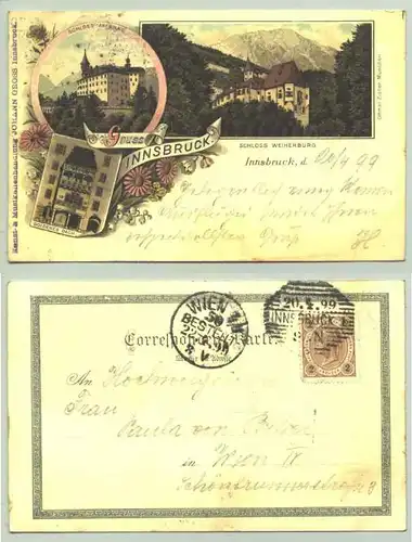 Innsbruck (1026007) Ansichtskarte. Postalisch gelaufen 1899