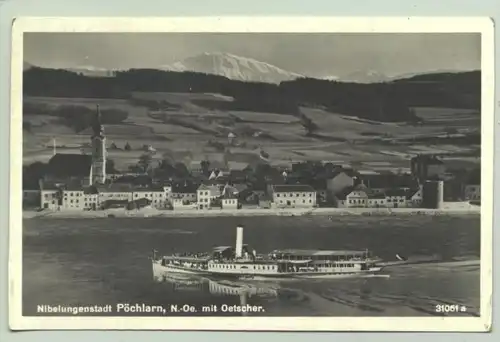 Pöchlarn () Foto-Ansichtskarte. Postalisch nicht gelaufen. Verlag Ledermann, Wien 1935