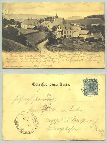 Raach(1030086) Ansichstkarte. Gruss aus Raach, N.-Oest., Oesterreich. Postalisch gelaufen 1901