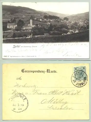 Spittal (1026133)  Ansichtskarte. Postalisch gelaufen 1900