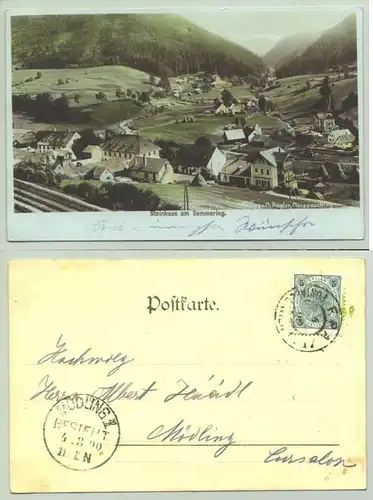Steinhaus (1026139) Ansichtskarte. Postalisch gelaufen 1900
