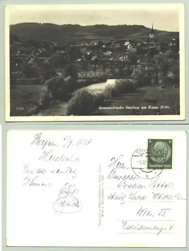 Stiefern (1026141) Ansichtskarte. Postalisch gelaufen 1938