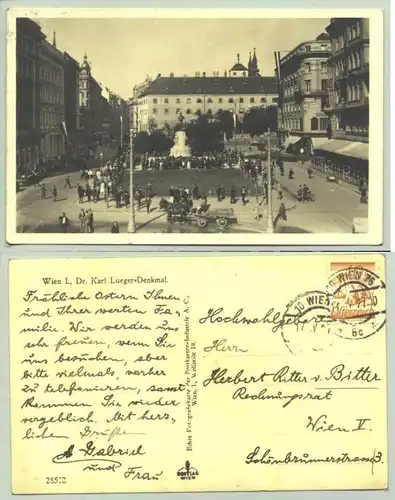 Wien (1030125) Ansichstkarte. Oesterreich. Postalisch gelaufen 1927