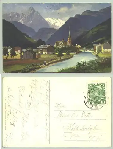 Zell (1026176) Ansichtskarte. ZELL - Zillertal. Postalisch gelaufen, Stempel undeutlich, um 1913 ?