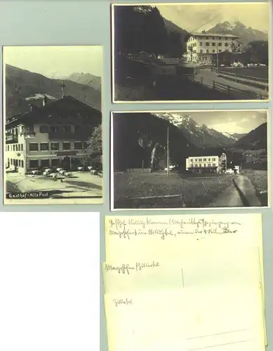 Zillertal (1030135)  3 huebsche Foto-Ansichstkarten mit Motiven aus dem Zillertal, Gasthaeuser. um 1930 ?