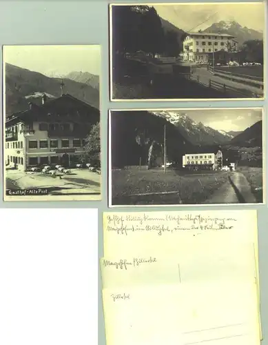 Zillertal ()  3 huebsche Foto-Ansichstkarten mit Motiven aus dem Zillertal, Gasthaeuser. um 1930 ?