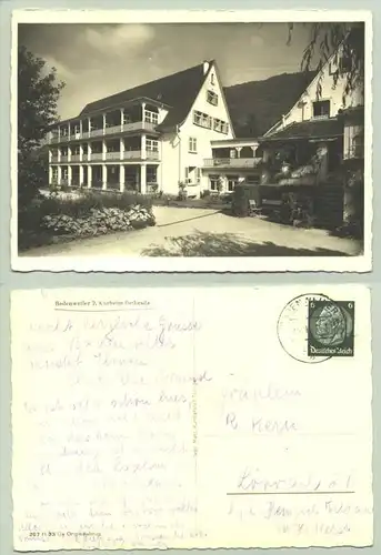Badenweiler 1940 (intern : 1024000)  Ansichtskarte. Kurheim Bethesda