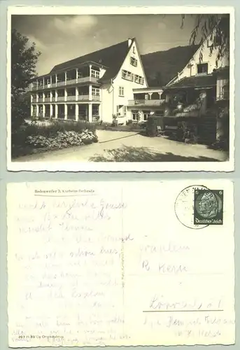 Badenweiler 1940 (intern : )  Ansichtskarte. Kurheim Bethesda