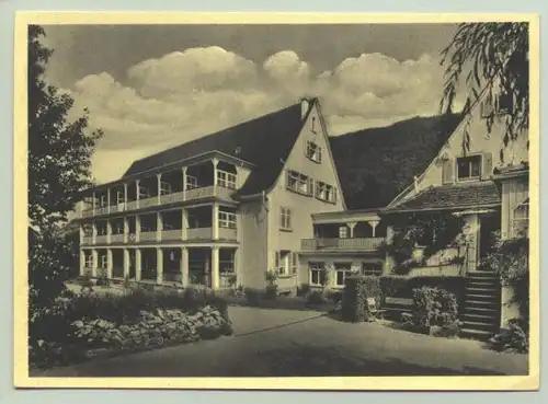 Badenweiler um 1939 (intern : ) Ansichtskarte. Kurheim Bethesda