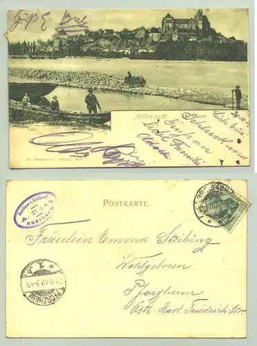 Breisach 1902 (intern : ) Ansichtskarte. Altbreisach